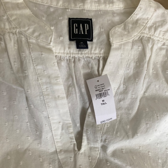 Gap woman’s M tall white dottedswiss look too - Picture 2 of 4